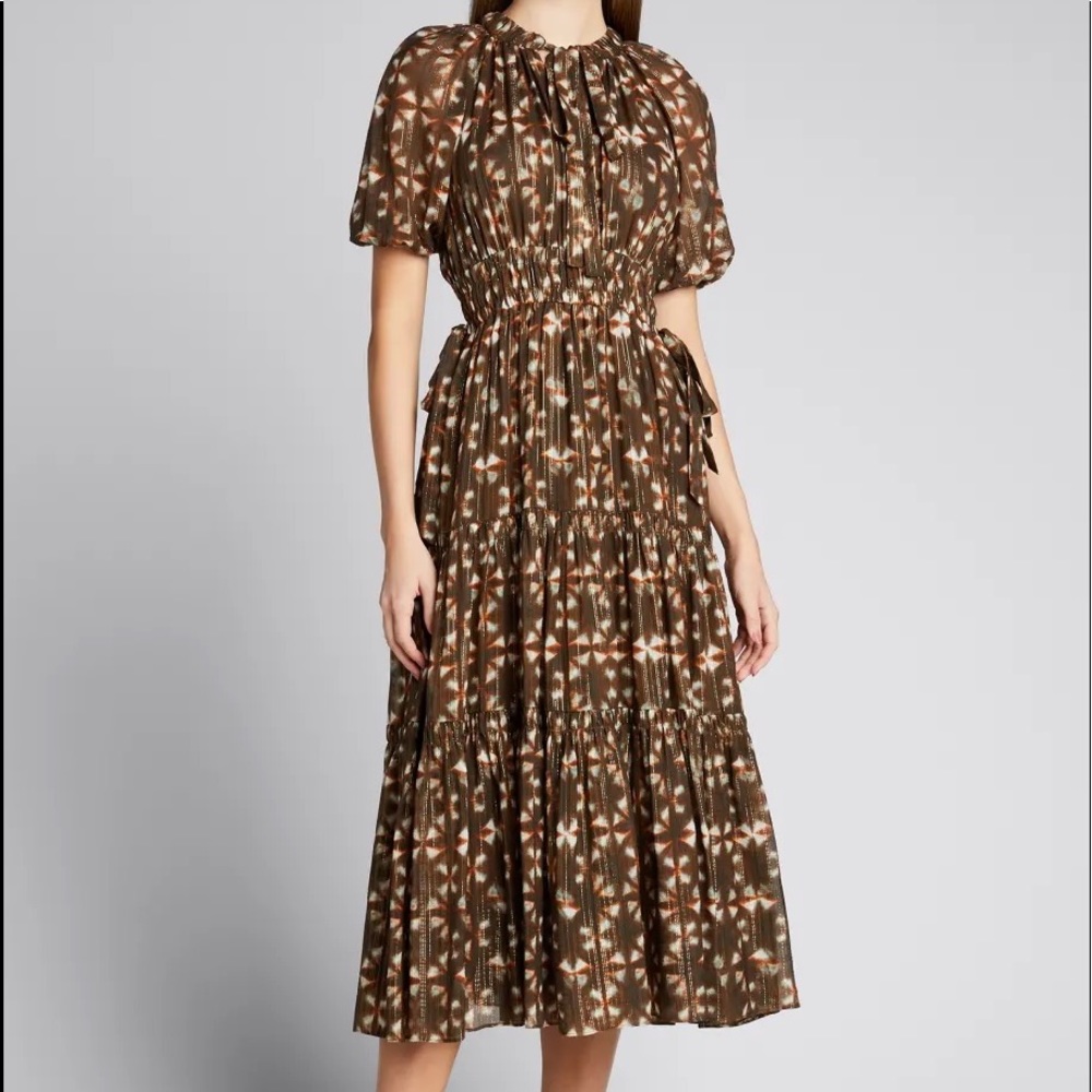 Ulla Johnson Tunis Dress Olive Prism